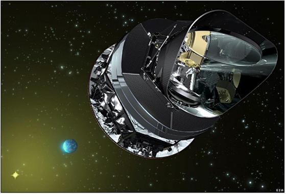 <p>El satélite Planck es el primer observatorio espacial europero que tiene como objetivo estudiar el fondo cósmico de microondas. Foto: ESA</p>