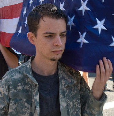 <p>Veterano en la guerra de Irak. Foto: Damon D