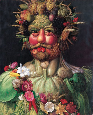 <p>Retrato de Rodolfo II en traje de Vertumno<em>.</em> / Giuseppe Arcimboldo / <a href="https://en.wikipedia.org/wiki/Vertumnus_(painting)#/media/File:Vertumnus_%C3%A5rstidernas_gud_m%C3%A5lad_av_Guiseppe_Arcimboldo_1591_-_Skoklosters_slott_-_91503.tif" target="_blank">Wikimedia </a></p>