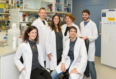 <p>Laura Soucek (tercera por la izquierda) y su equipo. / VHIO</p>