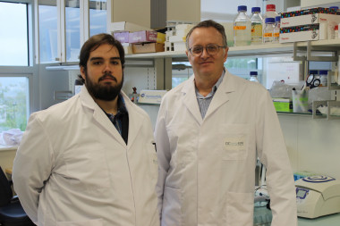 <p>Los investigadores del CICbiomaGUNE-CIBERES José Luis Izquierdo y Jesús Ruiz Cabello. / CIBER</p>
