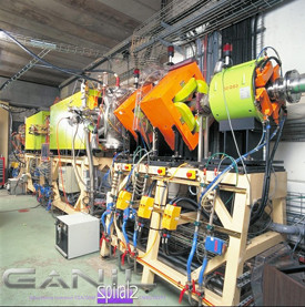 <p>Línea del haz de partículas de la instalación Ganil que se utilizó en el experimento. / GANIL-CNRS/IN2P3</p>