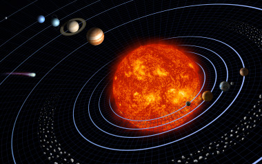 <p>Representación del sistema solar. / NASA</p>