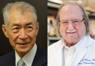 <p>Tasuku Honjo y James P. Allison. / Nobel Prize Foundation</p>