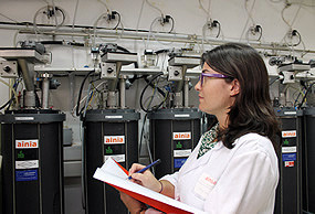 <p>Los investigadores han conseguido producir a escala piloto biohidrógeno y biometano a partir de subproductos orgánicos. / AINIA</p>