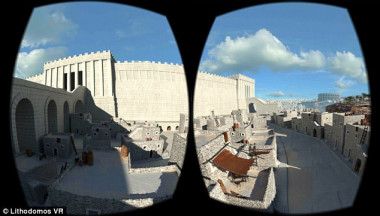 <p>La aplicación y los accesorios de realidad virtual permiten visualizar Jerusalén hace dos mil años. / Lithodomos VR</p>