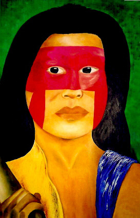 <p>Indígena de la tribu Caiapó. Imagen: Douglas Fernandes.</p>