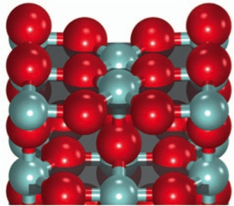 <p>Superficie del catalizador de RuO<sub>2</sub> con distintas posibilidades de recubrimiento. Imagen: ICIQ.</p>