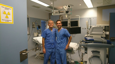 <p>Amalio Ruiz Salas (derecha) y Alberto Barrera Cordero, cardiólogos del Hospital Universitario Virgen de la Victoria de Málaga.</p>