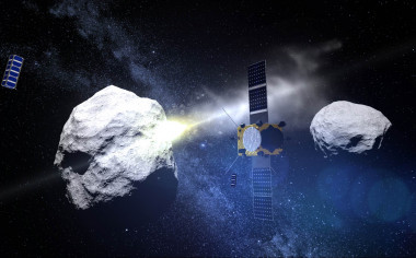 <p><sub>Ilustración de la misión AIM. / ESA/Science Office</sub></p>