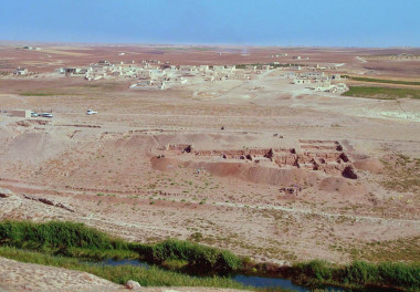<p>Yacimento neolítico de Tell Halula, <em>Siria. / J.L Araus (UB)</em></p>