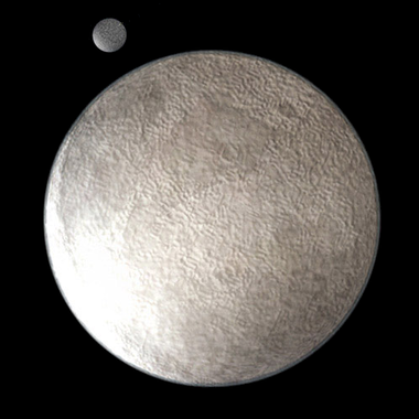 <p>Representación artística del planeta Eris.Imagen: Wikipedia</p>
