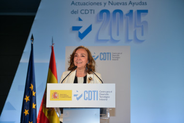 <p>Carmen Vela hoy, durante la presentación del fondo de capital riesgo en la sede del Ministerio de Economía y Competitividad. / CDTI</p>