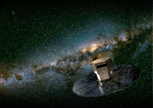 <p>Concepción artística de la misión Gaia. Imagen: ESA</p>