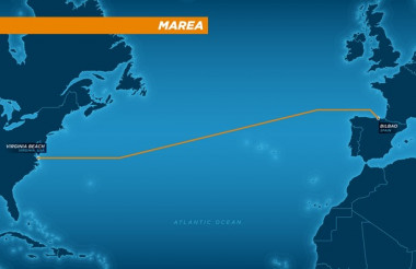 <p>El nuevo cable submarino unirá Virgina (Estados Unidos) y Bilbao para mejorar los servicios online de Microsoft y Facebook. / Microsoft</p>