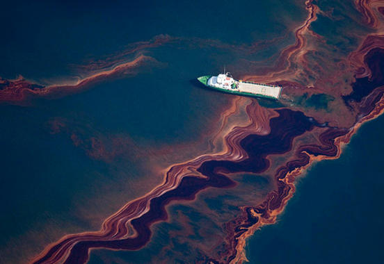 <p>Vertido petrolero en el Golfo de México. Foto: Valeshel.</p>
