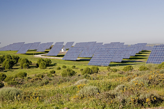 <p>Planta de energía solar fotovoltaica. / UPM</p>