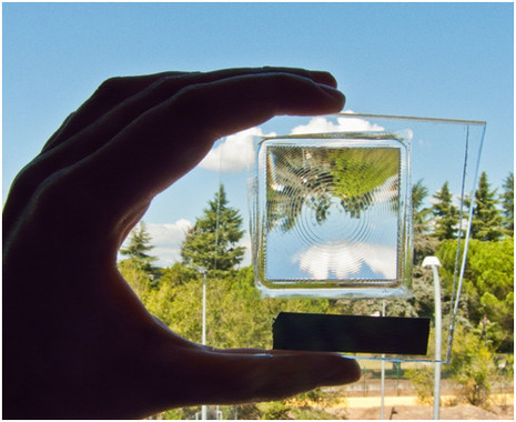 <p>Primer prototipo de la lente acromática desarrollada por el IES-UPM en el proyecto CPVMatch. / UPM</p>