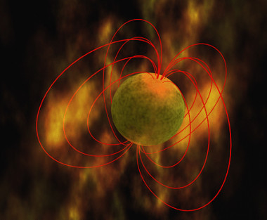 <p>Los magnetares figuran entre los objetos más extremos del universo. Son objetos muy compactos con masas como el Sol, pero con radios de tan sólo 10 a 20 km. NASA</p>