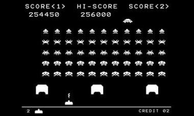 <p>Imagen del primer videojuego, Space Invaders.</p>