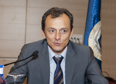 <p>Pedro Duque, astronauta de la Agencia Europea Espacial y profesor de la Universidad Politécnica de Madrid, donde se graduó como ingeniero aeronáutico. / UPM</p>