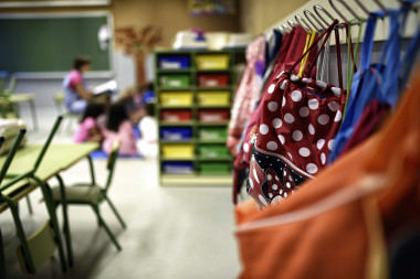 <p>Aula de Educación Primaria en un colegio de Toledo en 2014. / EFE</p>