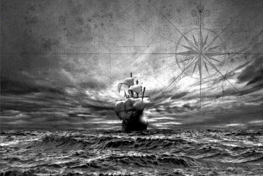 <p>Ilustración de la exposición <em>Pacífico, España y la aventura de la Mar del Sur</em>, que se puede disfrutar hasta el 9 de febrero de 2014 en el Archivo General de Indias (Sevilla). / AC/E-MECD</p>