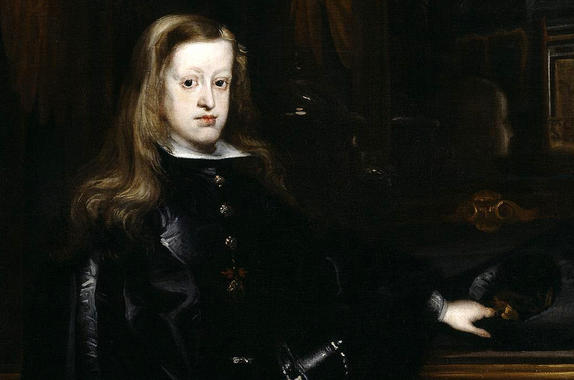 <p>Carlos II (detalle), por Juan Carreño de Miranda. El elevado grado de consanguinidad que se acumuló en este rey favoreció que tuviera varios genes mutados que le provocaron la esterilidad y las enfermedades responsables de su sobrenombre: El Hechizado. / <a href="http://upload.wikimedia.org/wikipedia/commons/3/3e/Carlos_II_por_Juan_Carre%C3%B1o_de_Miranda.jpg" target="_blank">Wikipedia</a></p>